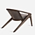 Modern Lounge Chair: Alexandre Caldas 3D model small image 2