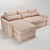 Modern Corner Sofa with Spacious Design 3D model small image 2