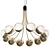 Opulent Opal: Benedict Chandelier 3D model small image 1