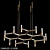 Gilded 12-Pack Candles 3D model small image 1