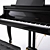 Elegant Grand Piano: Superior Quality 3D model small image 3