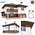 Modern Cottage Design 72-78 3D model small image 2