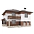 Modern Cottage Design 72-78 3D model small image 3