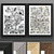 Modern Art Frame Set 3D model small image 1