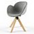 Elegant FL Dining Chair 3D model small image 1