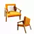 Elegant Armchair by PRADDY/DORSEY 3D model small image 3
