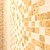 Golden Waterfall Ceramic Mosaic 3D model small image 3