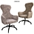 Elegant Swivel Armchair: Giampier 3D model small image 1