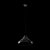 Elegancka lampa wisząca CAT'S HAT – czarna 3D model small image 3