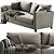 Elegant Meridiani Bisse Sofa 3D model small image 5