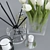 Elegant White Tulip Home Décor Set 3D model small image 2