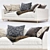 Scandi White Sofa: Modern Nordic Design 3D model small image 2