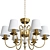 Elegant 6-Light MW-LIGHT Chandelier 3D model small image 4