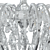 Glimmering Crystal Chrome Chandelier 3D model small image 4