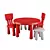 Mammut Kids Chair & Round Table 3D model small image 2