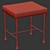 Sophisticated Christian Liaigre Sud Stool 3D model small image 2