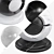 Elegant White Black Marble 4K 3D model small image 1