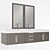 Mercer Island Ash Gray Bathroom Vanity 3D model small image 2