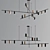 Sleek Halo Pendant Chandelier 3D model small image 3