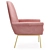 Summit Blush Artisan Velvet Chair 3D model small image 3