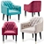 Delton Armchair: Stylish and Comfortable 3D model small image 1