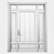 Elegant Vintage Door: Timeless Design 3D model small image 3