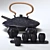 Japanese Style Tea Set - 8 piece 3D model small image 2