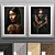 Elegant Art Frames Set 3D model small image 1