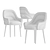 Elegant Charisse Dining Chair 3D model small image 2