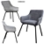 Lozanna Dark Chair: Stylish and Modern 3D model small image 2