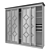 Sleek Sliding Wardrobe with SKM-80 System 3D model small image 5