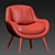 Stone Mid Century Elaine Chair 3D model small image 2