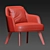 Minimalist Modern Poliform Jane Armchair 3D model small image 4