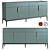 Modern Metropolitan Buffet: 2 Drawers, 4 Swinging Doors 3D model small image 4