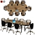 Elegant Polygon Conference Table 3D model small image 1