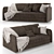 Knitted Plaid Stitch Sofa 3D model small image 1