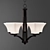 Elegant Aurora Chandelier 3D model small image 1