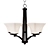 Elegant Aurora Chandelier 3D model small image 3