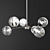 Stunning Chrome Nightstar Chandelier 3D model small image 1