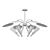 Elegant 6-Light Chandelier: Illuminate Your Space with Style 3D model small image 2