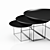B&B Italia Fat-Fat Table Set: Elegant Design with PBR Materials 3D model small image 2