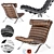 Sleek Ari Lounge Chair - Arne Norell 3D model small image 1