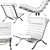 Sleek Ari Lounge Chair - Arne Norell 3D model small image 4