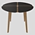 Round Kitchen Dining Table 3D model small image 1