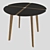 Round Kitchen Dining Table 3D model small image 2