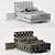 Elegant Barrington Bed 3D model small image 5