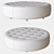 Deliciously Comfortable Cookie Ottoman 3D model small image 3