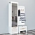 Olivia Entryway Set: Shoe Cabinet, Wall-mounted Coat Rack & Wardrobe 3D model small image 2