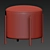 Cozy Bliss Ottoman Pouf 3D model small image 3