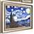 Van Gogh Wood Frame Art 3D model small image 3